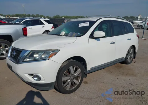 2014 Nissan Pathfinder Platinum from USA, damaged, VIN 5N1AR2MNXEC710553